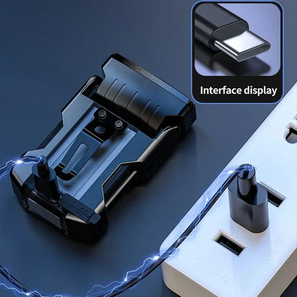 Multifunctional Mini Charging Flashlight Led Bright EDC Torch Magnetic Cap Clip Lamp Flash Light Outdoor Camping Fishing Tools