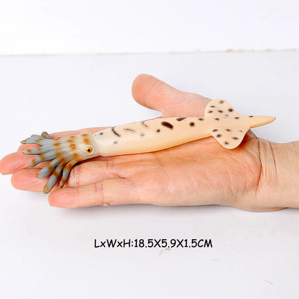 Simulation Marine Mollusc Plastic Model Figures Nautilus Ammonite Squid Octopus Figurine Sealife Animal Educational Toy For Kids