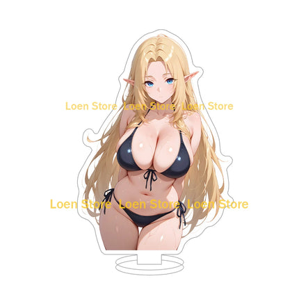 Hot game Anime sexy lingerie bikini girl student big ass big breasts bunny girl Anime Figure Acrylic stand desk ornament gift