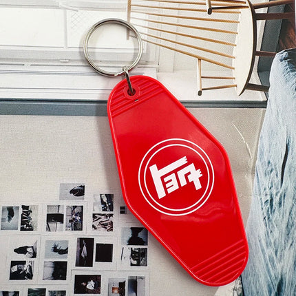 Japanese Retro Camping Style Toyoda Keychain Toyota Trend Fuji Subaru Car Interior Decoration Plate Pendant Keychain