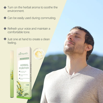 Ximonth Herbal Body Care Pen Relieve Fatigue Deeply Breath Deep Nourishing Keep Refresh Awakening Stress Relex Essential Oil Pen
