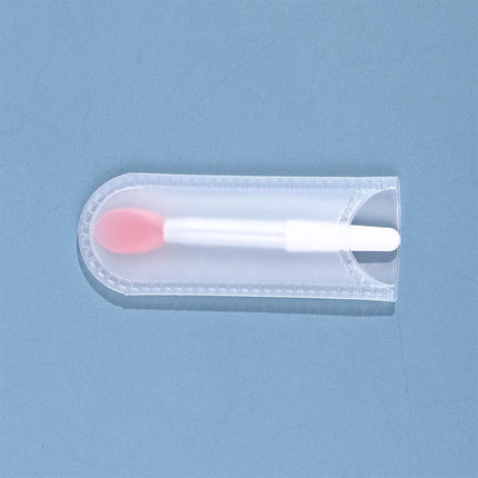 1PCS Small Makeup Brushes Lipstick Applicator Brushes With Anti-lost Cover For Lip Care Makeup Use Silicone Lip Brush