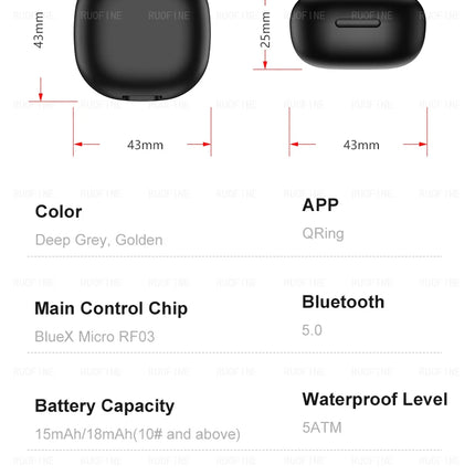 Couple Rings R06 Qring Man Women's Finger Wheel Gift Waterproof 50 Meters Sleep Tracker Electronics Devices R02 R03 Monitor 2024