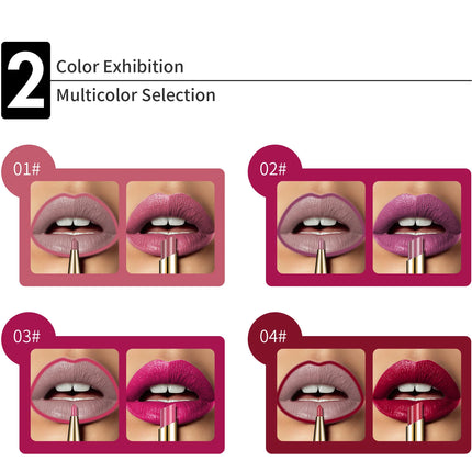Matte 14-colors Lip Liner Pencil Bevel Design Nib Lip Contour Lipstick Nude Brown Lipstick Pencil Natural Lasting Lipliner Makeu