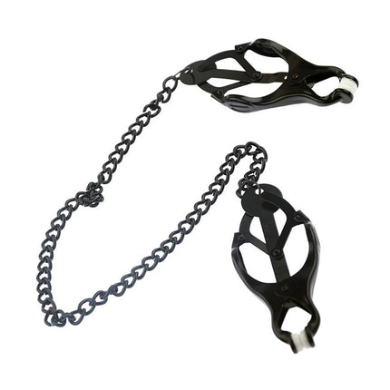 [TG823]1Pc SM Butterfly Chain Nipple Clamps,Metal Nipples Clips With Chain Extreme Grip Tip,Sex Toys For Couples,Adult Games