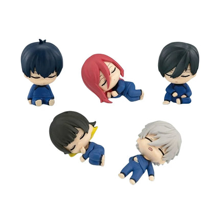 Anime BLUE LOCK Sleeping Blind Box Action Figure 5cm Pvc Figurine Yoichi Isagi Seishiro Nagi Model Toy Home Decoration Kid Gift