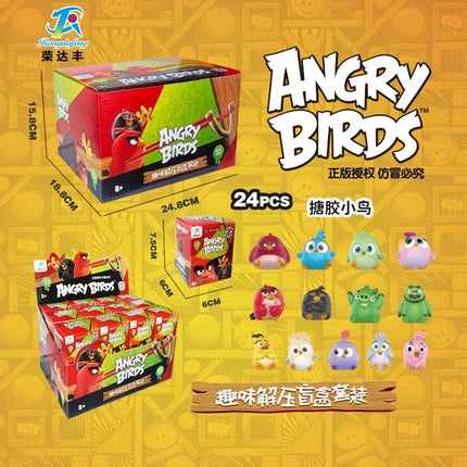 Hasbro Sound Angrys Birds Blind Box Toys Soft Plastic Hand Pinch Darts Yellow Blue Brother Anime Action Figures Toy Model Gift
