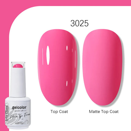 Arte Clavo TPO FREE HEMA FREE Gel Nail Polish UV Multi Use Semi Permanent Soak Off Autumn Winter Nail Art Hybrid Varnish 15ml