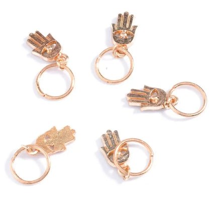 SOHOT New Arrived Set Circle Shell Cross Pendant Women Hairwear Dreadlocks Locs Headbands Hair Clips Ornaments Gift