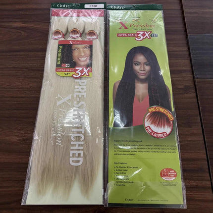 3strands/Pack Braiding Hair Pre Stretched 26'' Synthetic Braiding Hairs Kanekalon Jumbo Braiding Hair Synthetic Hairs Extensions