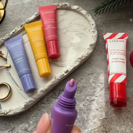 Laneige Lip Gloss Cinnamon Sugar Strawberry Sprinkles Chocolate Frost Donut Lip Balm Lightweight Hydrate Nourish Repair Lip Oil