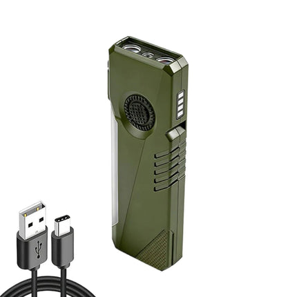 EDC Strong Light Mini Flashlight Type-C Rechargeable RGB Side Light UV Light Torch with Magnetic Pen Clip Inspection Lamp