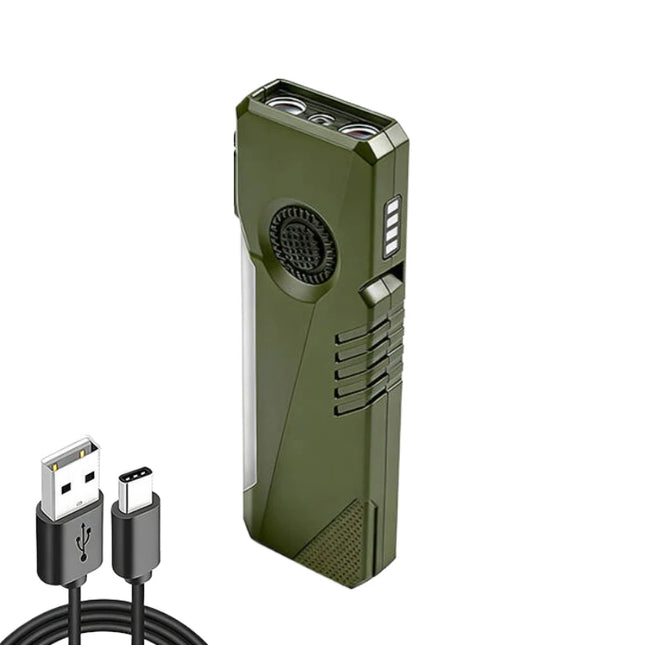 EDC Strong Light Mini Flashlight Type-C Rechargeable RGB Side Light UV Light Torch with Magnetic Pen Clip Inspection Lamp
