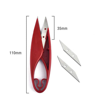 U Shape Clippers Sewing Scissors Trimming Nippers Yarn Stainless Steel Embroidery Craft Practical Tailor Scissors Shears