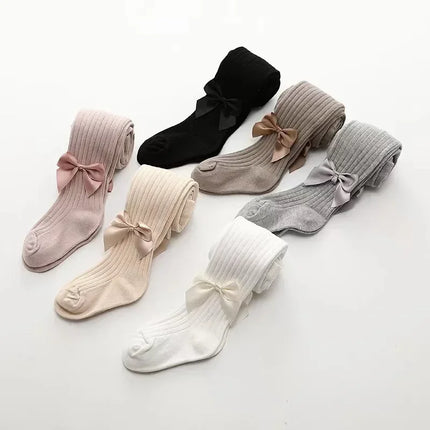 0-4 Years Pantyhose For Infants Newborns Toddlers Cotton Tight For Kid Spring Autumn Baby Girls Tights Beautiful Bowknot Mesh