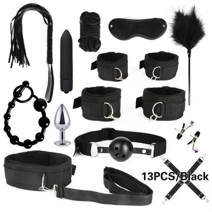 Leather BDSM Kit Handcuffs Sex Toys Games For Couples Body Harness Cuffs Bondage Straps Erotic Adult Sex Toys for Party Sexy