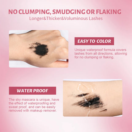 1PCS Natural Curling Mascara Long Lasting Smudge-proof Mascara Brushes Lengthens Eyelashes Waterproof Fast Dry Mascara Cosmetics