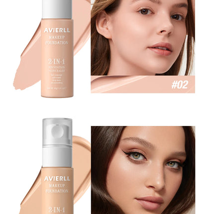 Moisturizing foundation, concealer, waterproof face makeup base, suitable for women's makeup, Halloween gift