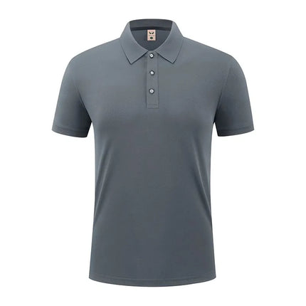 2026 Summer Men's Red Short-Sleeved Polo Shirts, Fashion Casual Pullover, 21 Colors Available T-Shirt
