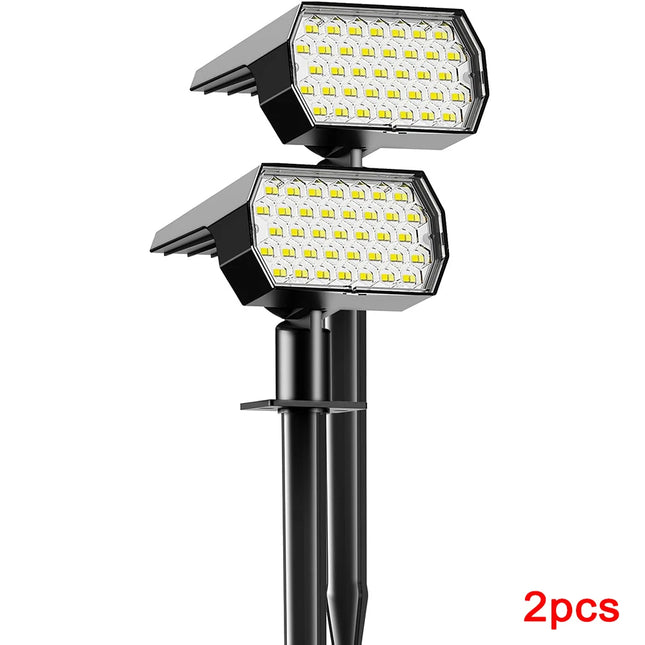 2/4/6 Pack 74 LED Solar Lawn Lights Outdoor, with Light Sensor, 3 Color Temperature Lamp, Decor for Garden Yard Solar Light
