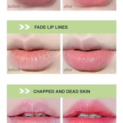 OCHEAL 3 Pcs Moisture Lip Balm Long Lasting Moisturizing Temperature Change Lipstick Anti Aging Repair Lips Mask Casual Type