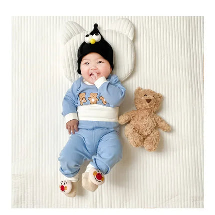 Newborn Kid Girl Underwear Clothes Set Pure Cotton Baby Boy Long Sleeves Outfit Cute Toddler Infant Clothing Two Piece Sleepwear