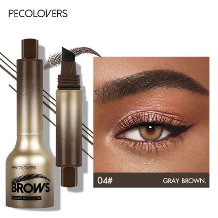 1PC Waterproof 3D Press-type Eyebrow Pencil - Accurate Contouring, Anti-smudge, Natural Wild Eyebrows, Suitable for Beginners
