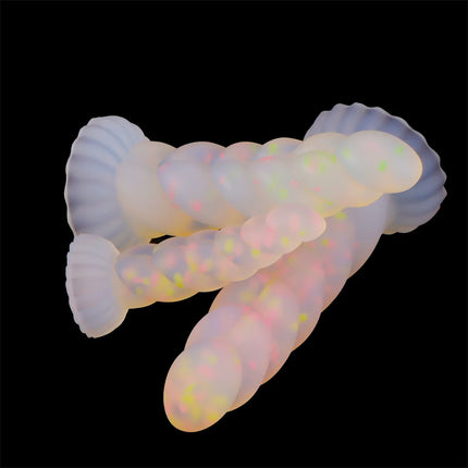 Silicone Soft Anal Toys Transparent Luminous Butt Plug 3 Size Adult Toys Tapon Anal Plug Braided Dilatador Anal Dildo Buttplug