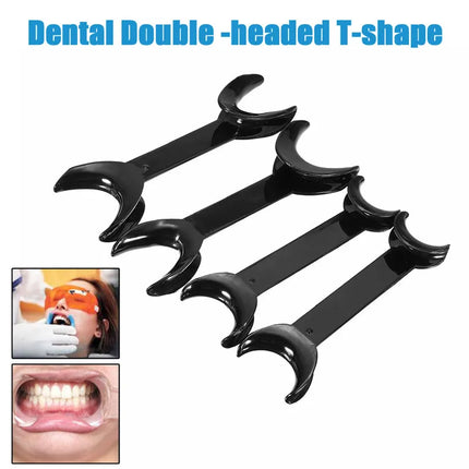 4Pcs T-Shape Dental Orthodontic Mouth Opener Cheek and Lip Retractor Intraoral Spreader for Dentistry Procedures