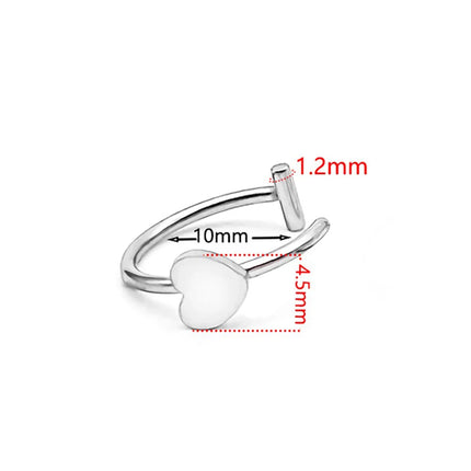 1Pc Stainless Steel Fake C Clip Lip Ring labret piercing  Earring Fake Nose Piercing Women Body Jewelry Non-Pierced
