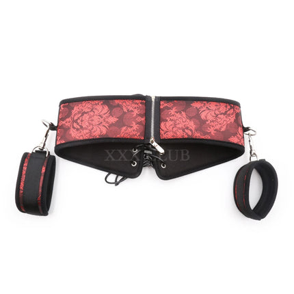 Thierrry Silk Fabric Nipple Pasties Corset Blindfold Arm Cuff Whip Feather Bondage Erotic Sex Toys for Couples Female SM Game