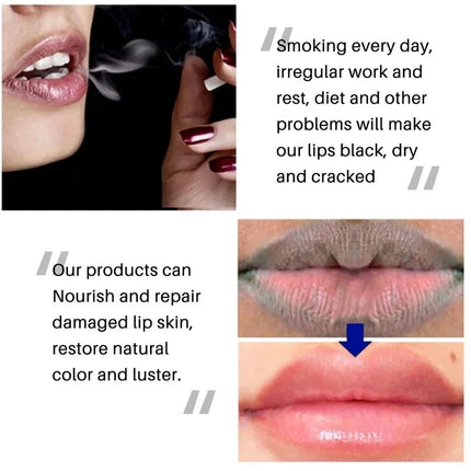 Lip Balm Exfoliating Clean Remove Dark Lip Balm Lightening Melanin Mask Gloss Oil Moisturizer Dead Skin Repair Makeup Lip Care
