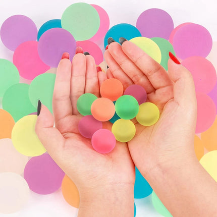 12PCS Glow in the Dark Bouncing Balls Bulk 30mm Small Bouncy Balls Luminous Funny Colorful Party Favors Birthdays Gift