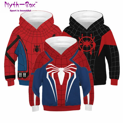 Autumn Winter Children's Hoodies Superhero's Print Coat Kids Sweatshirt Child Teen Hoody Tops 5-14y Boy's Hooded Coat Sportwear