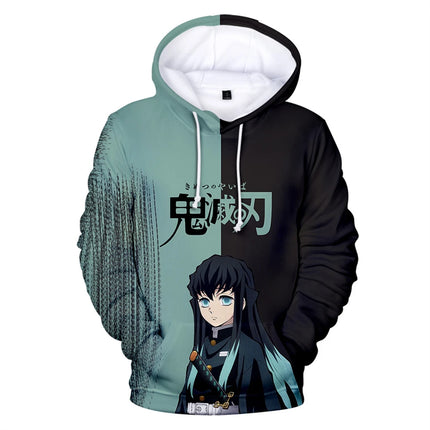 Funny 3D Anime Print Hoodies For Men Hip Hop Trend Y2k Clothing Fashion Casual Sweatshirts Autumn and Winter Oversized Pullover