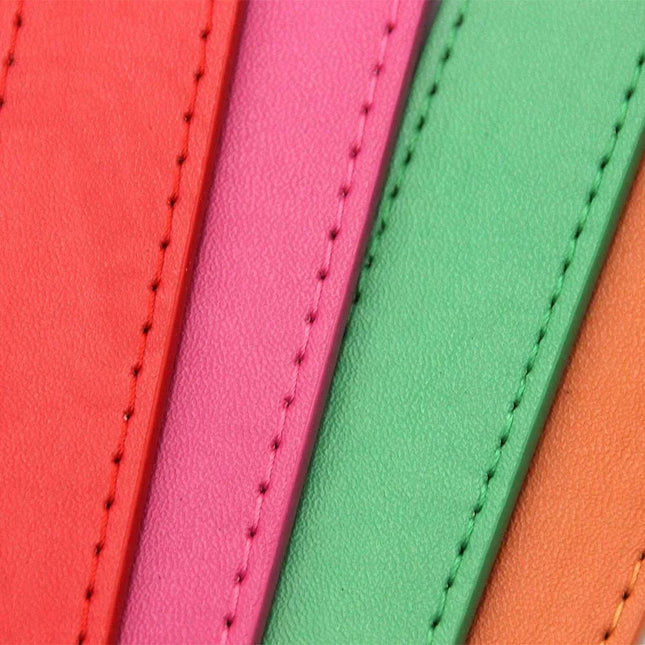 Solid Color Leather Dog Collar Adjustable Cat Necklace Puppy Neck Strap Suitable For Medium And Small Dogs Pet Supplies XS-XL