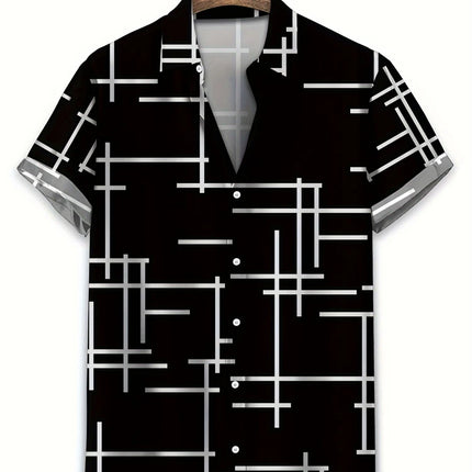 New Men's Large Size Shirts Daily Versatile Comfortable Breathable Short-sleeved Men's Button-down Shirts Fashion Men's Clothing