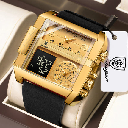 POEDAGAR Fashion Sports Digital Male Wristwatch Date Week Waterproof Luminous Casual Men Clock Electronic Men's Quartz Watches