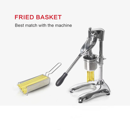 HomeWise Commercial Long 30cm Potato Ships Squeezers Machine French Manual Fries Cutters American Fried Potato Chip