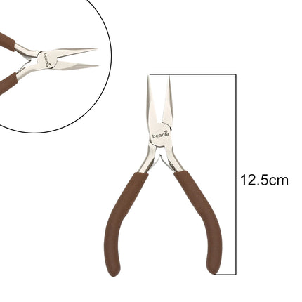Mini Precision Pliers for Jewelry Making & Watch Repair - Ultra Fine Tip Craft Pliers with Spring Handle Ideal for Detailed DIY