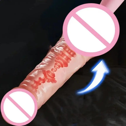 For Women Self-pleasure Vibrator Airplane Cup Male Masturbator Couples Sex Toy G-spot Stimulating Massage Silicone Rod