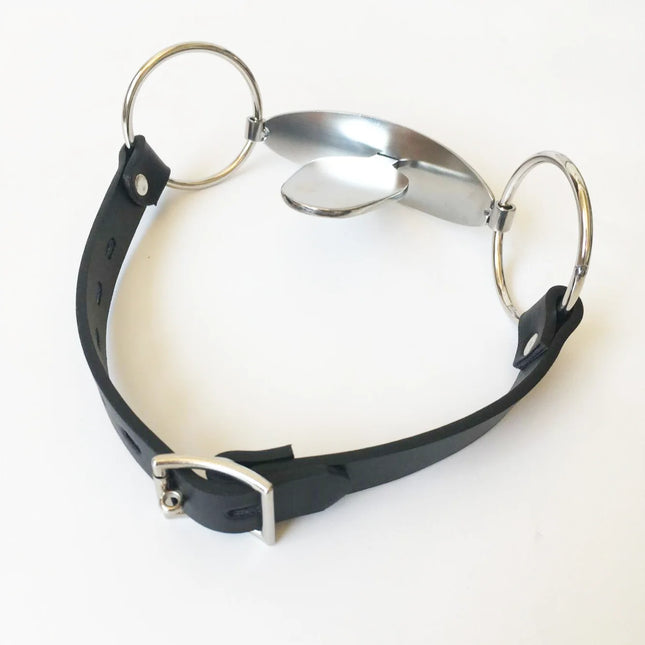 Stainless Steel Adjustable Open Mouth Gag Tongue Flail Sex Slave BDSM Bondage Restraints Fetish Sex Toys For Couples Erotic Toys