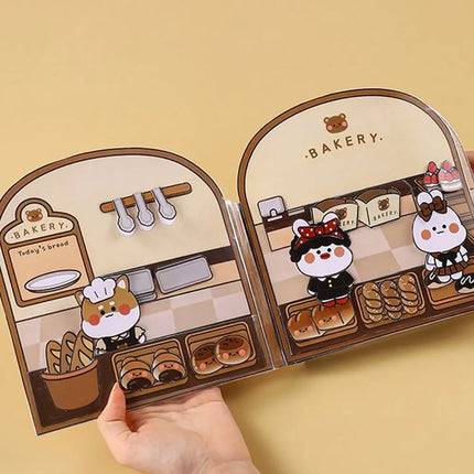 DIY Creative Cute Quiet Book Educational Homemade Book Melody Quiet Book Decompression Toy book Children Handmade DIY Toy