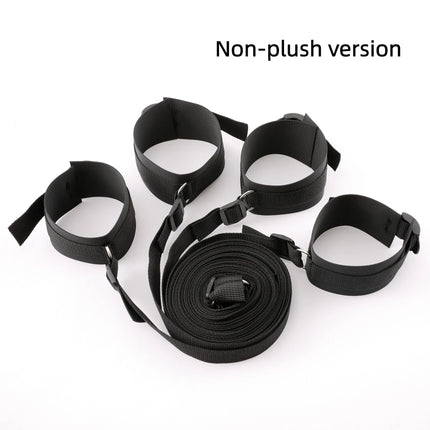 Bed Bondage Restraint Set Adjustable Wrist Ankle Cuffs Comfortable Couples Handcuffs Adult Sex SM Game Lover Intimate Play Kit