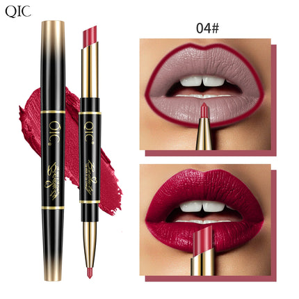 Matte 14-colors Lip Liner Pencil Bevel Design Nib Lip Contour Lipstick Nude Brown Lipstick Pencil Natural Lasting Lipliner Makeu