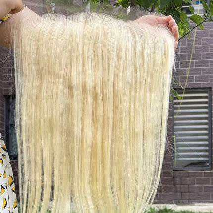 Upermall #613 Blonde Real Hd 13x6 13x4 Lace Frontal Straight Pre Plucked Swiss Lace 100% Remy Human Hair On Sale Can Be Dyed