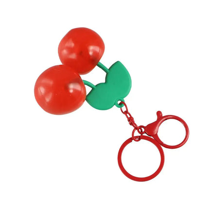 Keys Accessories Cherry Acrylic Keychain Backpack Decor Portable Cherry Bag Hanging Fruits Red Red Cherry Pendant Birthday Gift
