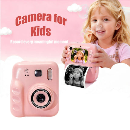 New Children's Thermal Printing Camera That Can Take Photos and Record Videos, Mini Portable Educational Toy for Students/Polaroid Camera, Instant Photo Printing, High-Definition Dual Camera, Baby Holiday Gift Mini Dslr/Inkle