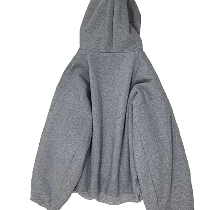 Mauroicardi Autumn Oversized Reversible Hoodies Men Loose Casual Luxury Designer Clothes Hoodie with Plaid Lining Sweatshirt