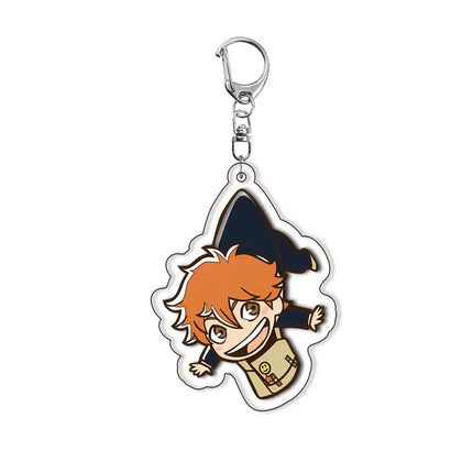 28 Styles Anime Haikyuu!! Acrylic Keychain Hinata Shoyo Tobio Kageyama Daichi Sawamura Cartoon Popular Key Ring Jewelry Charm